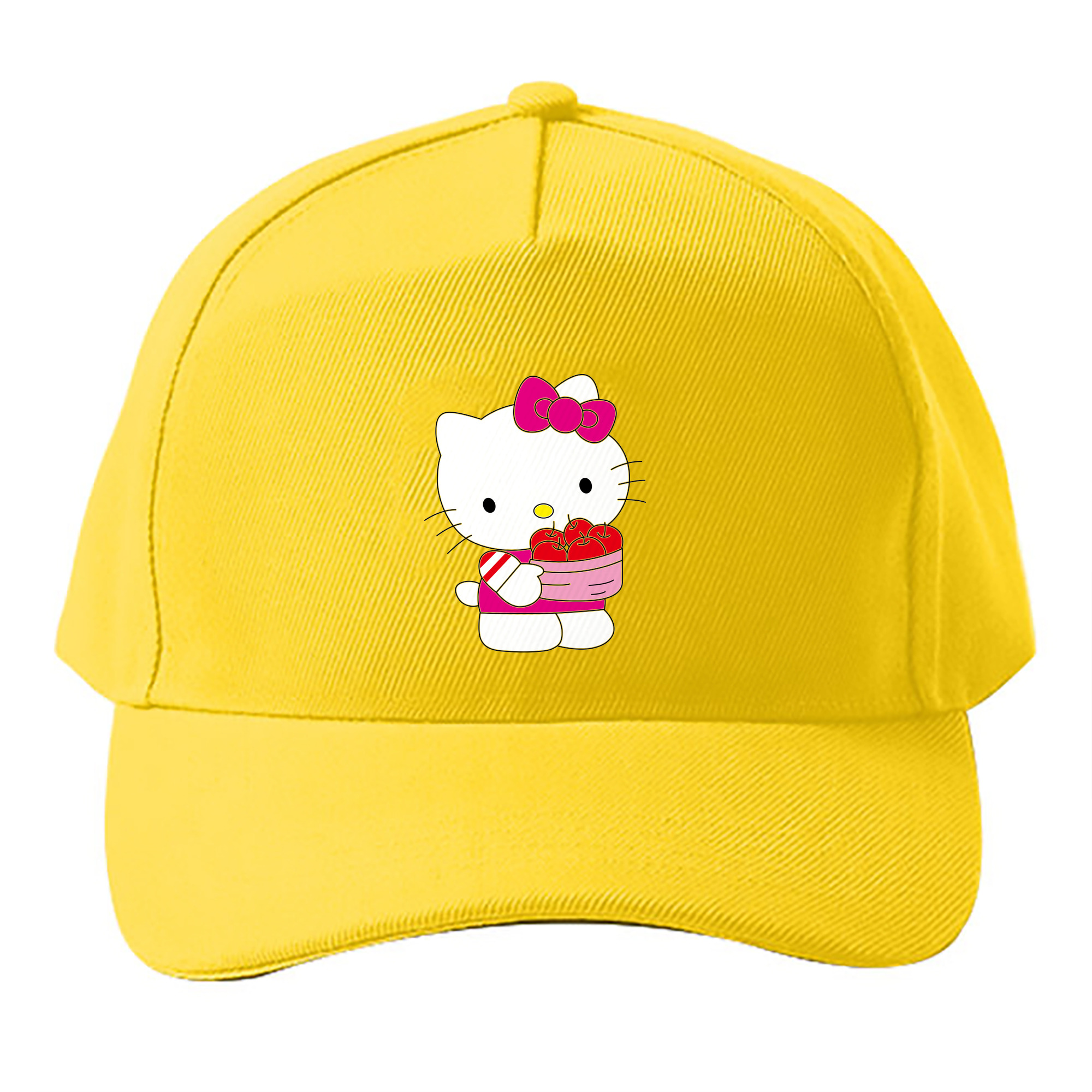 （画像用） Hello Kitty ハローキティ ベースボールキャップ 綿100％ 男女兼用 帽子 スポーツ